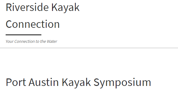 Port Austin Kayak Symposium