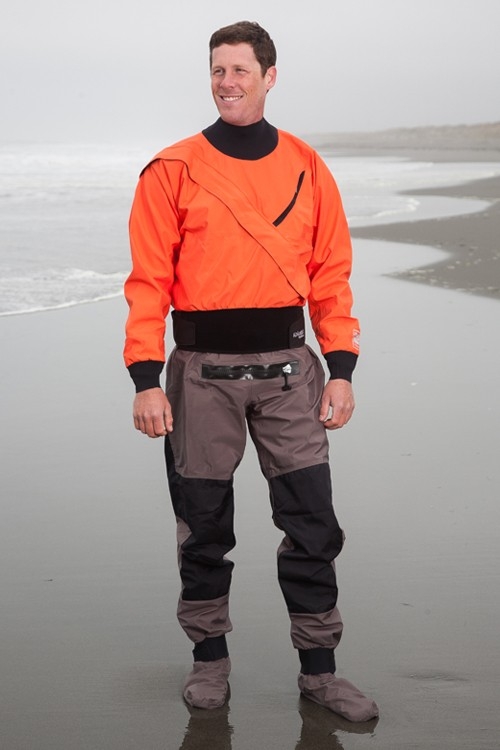 Hydrus 3L Meridian Dry Suit with Relief Zipper & Socks - Men - _hmer-hydrus-meridian-tangerine-2-1363678051